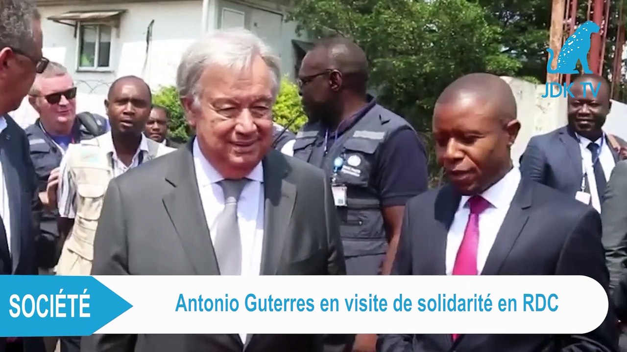 Antonio Guterres en visite de solidarité en RDC