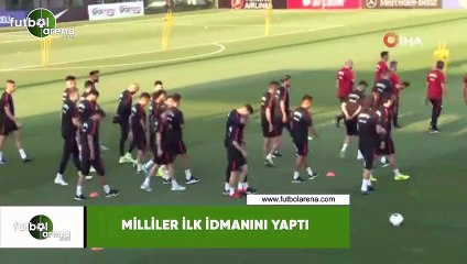Milliler ilk idmanını yaptı