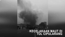 Kendaraan yang Terbakar Akibat Kecelakaan Maut di Cipularang Berhasil Dipadamkan