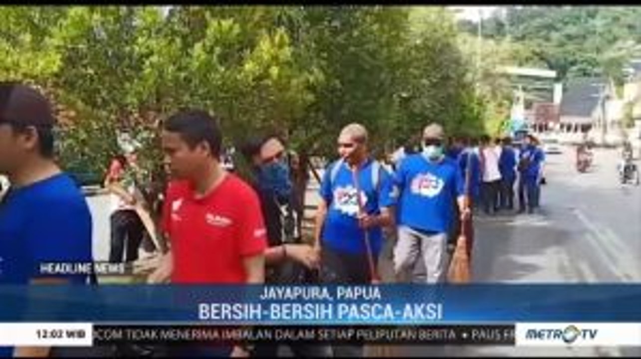 Pascademo, Ribuan ASN Bersih-bersih di Kota Jayapura