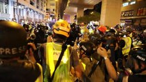 Intense scenes as Hong Kong police forcefully remove journalists covering protests at station