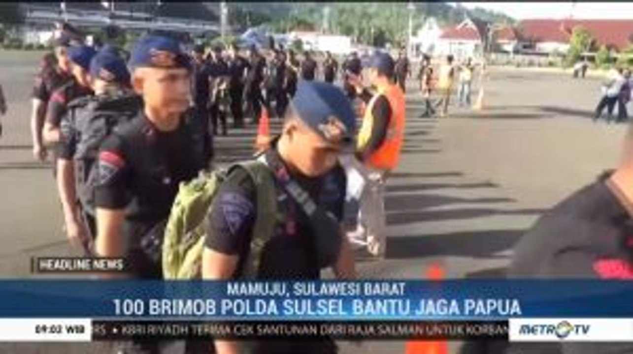 Polda Sulbar Berangkatkan 100 Personel Bantu Pengamanan di Papua