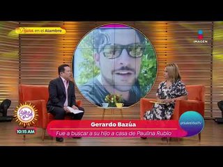 ¡Gerardo Bazúa fue a buscar nuevamente a su hijo y no le abrieron! | Sale el Sol