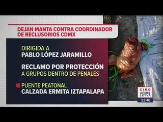 Download Video: Usan cabeza de puerco para exigir renuncia de funcionario | Noticias con Ciro Gómez Leyva