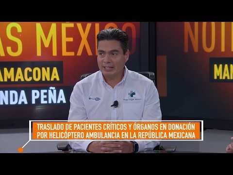 Helicópteros ambulancia, traslado de órganos y pacientes para salvar vidas