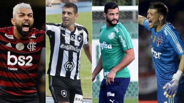 Confira os jogadores com contrato até dezembro em clubes do Brasil