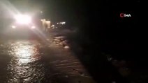 Araklı-Bayburt yolu sel nedeniyle ulaşıma kapandı