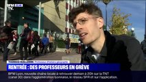 Pour dénoncer le manque de moyens, les enseignants et le personnel de ce lycée d'Asnières-sur-Seine ont fait grève le jour de la rentrée