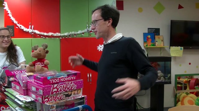Ma lettre au Père Noël,la remise de cadeaux Oscar Lambret, CHU LILLE