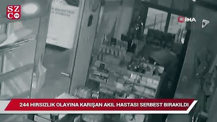 Tải video: 244 hırsızlık olayına karışan akıl hastası serbest bırakıldı