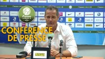 Conférence de presse Grenoble Foot 38 - RC Lens (2-2) : Philippe  HINSCHBERGER (GF38) - Philippe  MONTANIER (RCL) - 2019/2020