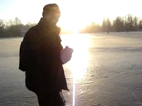 Ozerki, les lacs gelés, quartiers nord de la ville