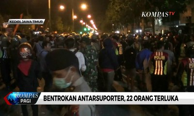 Download Video: Suporter Persik Kediri dan PSIM Yogyakarta Bentrok, 22 Orang Terluka