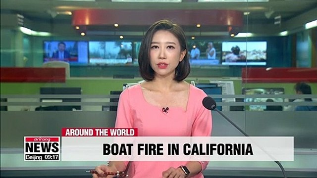 Five rescued, 34 missing in California boat fire