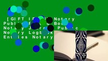 [GIFT IDEAS] Notary Public Record Book: Notary Journal Public Notary Logbook Large Entries Notary