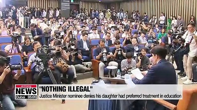 Justice Minister nominee Cho Kuk holds presser for over 8 hours