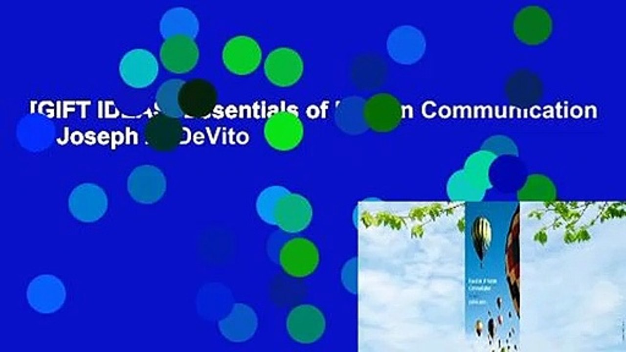 [GIFT IDEAS] Essentials of Human Communication by Joseph A. DeVito