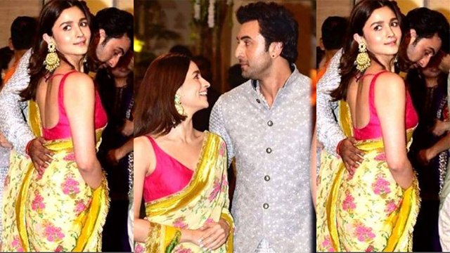 Alia Bhatt & Ranbir Kapoor attend Ganpati Puja at Ambani house together; Watch video | FilmiBeat