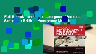 Full E-book  Tintinalli s Emergency Medicine Manual 7th Edition (Emergency Medicine