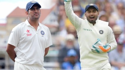 Скачать видео: India vs West Indies 2nd Test : Rishabh Pant Breaks MS Dhoni's Wicketkeeping Record For India