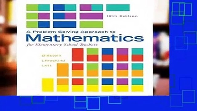 [READ] A Problem Solving Approach to Mathematics for Elementary School Teachers