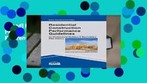 [Read] Residential Construction Performance Guidelines, Contractor Reference  For Free