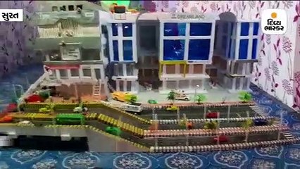 સુરતમાં ગણેશજીની સ્થાપ્ના સાથે તક્ષશિલા અગ્નિકાંડની કૃતિ બનાવવામાં આવી