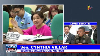 Pagbagsak ng presyo ng palay, dininig sa Senado