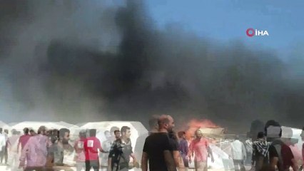 - Azez’deki Mülteci Kampında Dev Yangın: 4 Yaralı