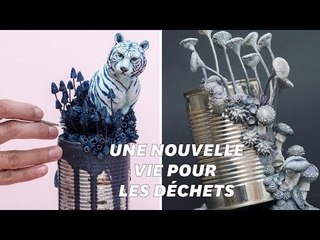 Les boîtes de conserve reprennent vie dans les mains de cette artistes