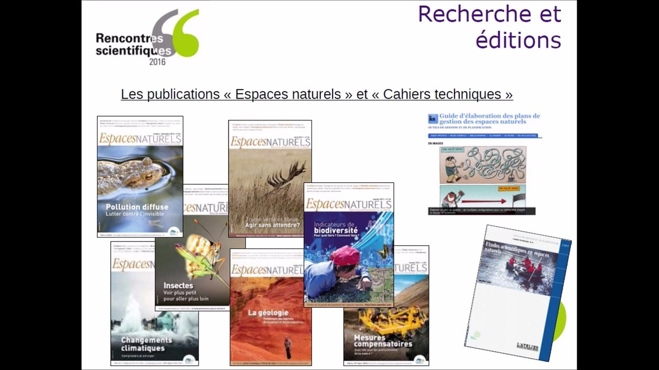 Rencontres scientifiques 2016 : Les collaborations avec la recherche dans les missions de l'Aten - Céline Sanchis