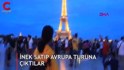 İnek satıp Avrupa turuna çıktılar