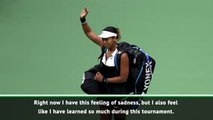 Osaka hopes to keep growing after loss