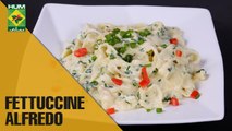 Easy homemade Fettuccine Alfredo | Flame On Hai | Masala TV Show