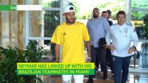 Neymar joins Brazil teammates as a PSG player