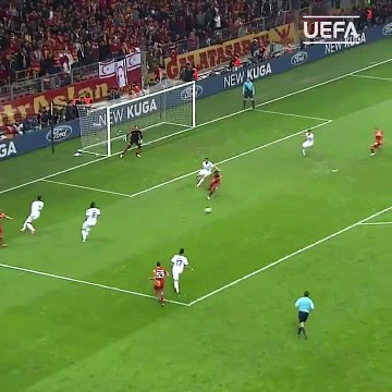 UEFA Şampiyonlar Ligi, Twitter hesabından Galatasaray'ın Real Madrid'e attığı golü paylaştı