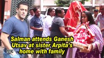 Salman attends Ganesh Utsav at sister Arpita's home with family