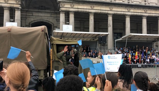 Les 75 ans de la Libération commémorés à la Colonne du Congrès à Bruxelles
