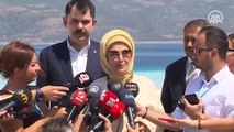 Emine Erdoğan, Salda Gölü'nde