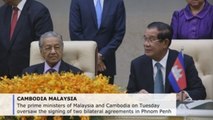 Cambodian, Malaysian premiers ink agreements in Phnom Penh