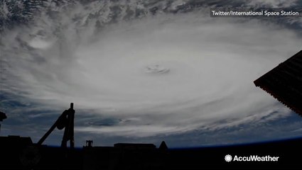 Space station captures stunning footage of Hurricane Dorian