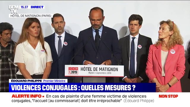 Édouard Philippe: Nous allons généraliser la possibilité de porter plainte à l'hôpital dans le cadre de violences conjugales