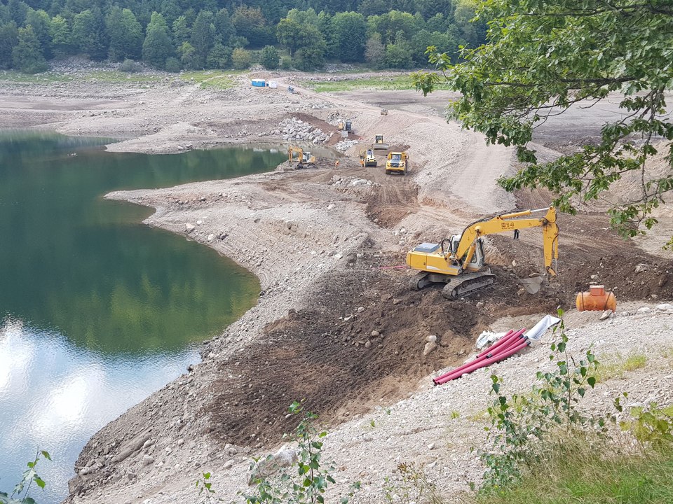 Un chantier d'envergure au barrage de Kruth