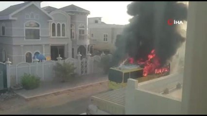 - Birleşik Arap Emirlikleri'nde Okul Servisi Alev Aldı