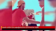 Alkol içirilen papağan videosuna büyük tepki