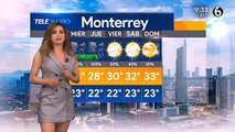 El pronóstico del tiempo con Pamela Longoria Martes 3 de septiembre de 2019. @pamelaalongoria #Mexico #Monterrey #Aguascalientes