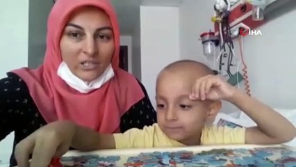 Kanser hastası minik Recep yardımlarla hayata tutunacak