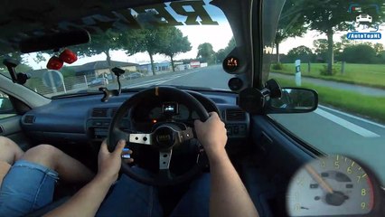 1997 Toyota Starlet Glanza 1.3 HUGE TURBO 264HP Test Drive by AutoTopNL