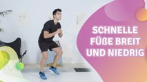 Schnelle Füße: breit und niedrig - Besser gesund Leben