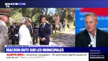 Emmanuel Macron bute sur les municipales